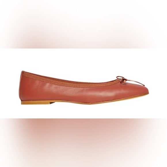 YOOX LEATHER BALLET FLAT Size 5 US/35 EU - Picture 2 of 10